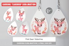 Earring Pink Deer Valentine Product Image 1