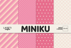 Pink patterned papers for journaling and memory keeping