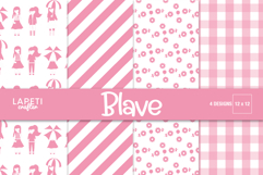 girl scrapbook paper