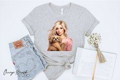 Pink Doll Watercolor Clipart Bundle 6 Sublimation Designs