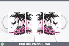 GorgeousPink Drips Mug Wrap design.