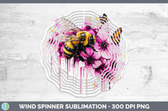 GorgeousPink Drips Wind Spinner design.