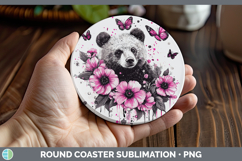 GorgeousPink Drips BS02 Round Coaster design.