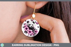 GorgeousPink Drips BS02 Round Earrings design.
