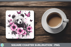 GorgeousPink Drips BS02 Square Coaster design.