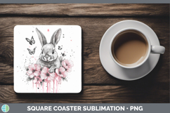 GorgeousPink Drips BS02 Square Coaster design.
