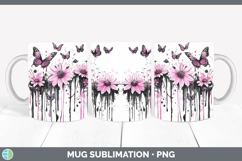 GorgeousPink Drips BS02 Mug Wrap design.