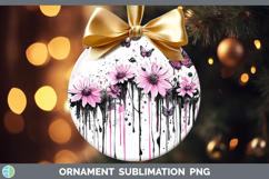 GorgeousPink Drips BS02 Ornament design.