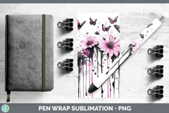 GorgeousPink Drips BS02 Pen Wrap design.