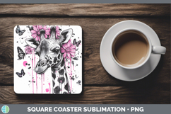 GorgeousPink Drips BS02 Square Coaster design.