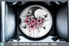 GorgeousPink Drips BS02 Car Coaster design.