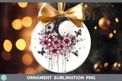 GorgeousPink Drips BS02 Ornament design.
