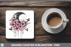 GorgeousPink Drips BS02 Square Coaster design.