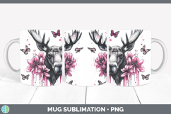 GorgeousPink Drips BS02 Mug Wrap design.