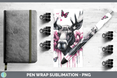 GorgeousPink Drips BS02 Pen Wrap design.