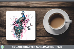 GorgeousPink Drips BS02 Square Coaster design.