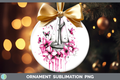GorgeousPink Drips BS02 Ornament design.