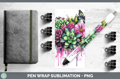 GorgeousPink Drips BS02 Pen Wrap design.