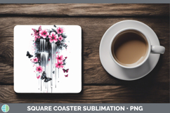 GorgeousPink Drips BS02 Square Coaster design.