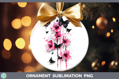 GorgeousPink Drips Ornament design.