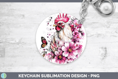 GorgeousPink Drips Keychain design.