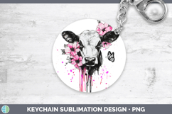 GorgeousPink Drips Keychain design.