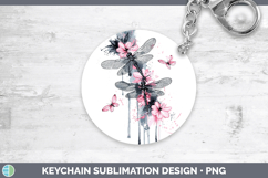 GorgeousPink Drips Keychain design.