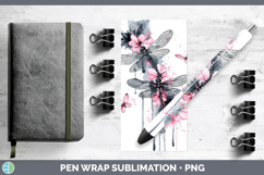 GorgeousPink Drips Pen Wrap design.