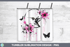 GorgeousPink Drips Tumbler design.