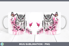 GorgeousPink Drips Mug Wrap design.