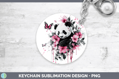 GorgeousPink Drips Keychain design.