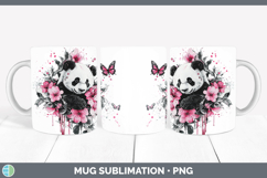 GorgeousPink Drips Mug Wrap design.
