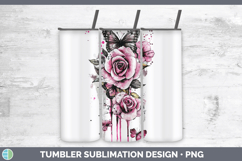 GorgeousPink Drips Tumbler design.