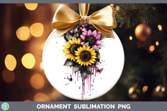 GorgeousPink Drips Ornament design.