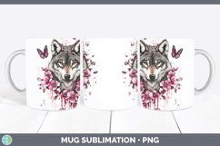GorgeousPink Drips Mug Wrap design.