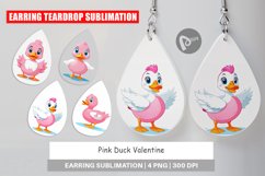Earring Pink Duck Valentine Product Image 1