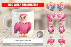 Mug Wrap Design Pink Eagle Valentine Product Image 1
