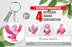 Keychain Pink Eagle Valentine Product Image 1