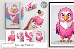 Digital Paper Pink Eagle Valentine Product Image 1