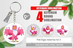 Keychain Pink Eagle Valentine Product Image 1