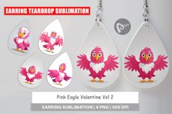 Earring Pink Eagle Valentine Product Image 1