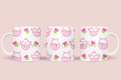 pink easter coffee mug sublimation wrap glass mug wrap svg presized for 11oz and 15oz glass mug are sublimation files