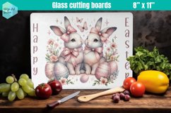 Pink Easter Glass Cutting Boards Kitchen Product Image 1