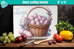 Pink Easter Glass Cutting Boards Kitchen Product Image 1