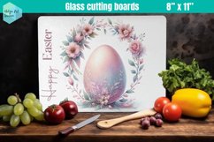 Pink Easter Glass Cutting Boards Kitchen Product Image 1