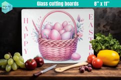 Pink Easter Glass Cutting Boards Kitchen Product Image 1