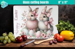 Pink Easter Glass Cutting Boards Kitchen Product Image 1