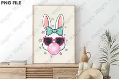 Pink Easter Png Bunny Png Coquette Png Product Image 3