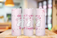 pink easter skinny tumbler sublimation wrap with high resolution and transparant background are for 20oz and 30oz skinny tumbler