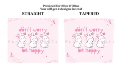 pink easter skinny tumbler sublimation wrap with high resolution and transparant background are for 20oz and 30oz skinny tumbler